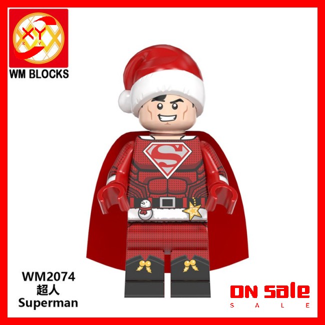 Mô Hình Đồ Chơi Lego Mini Chủ Đề Giáng Sinh Siêu Anh Hùng Người Dơi Người Sắt Deadpool Thanos