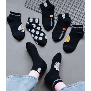 Vớ cổ ngắn hình hoa cúc ( 1 đôi)