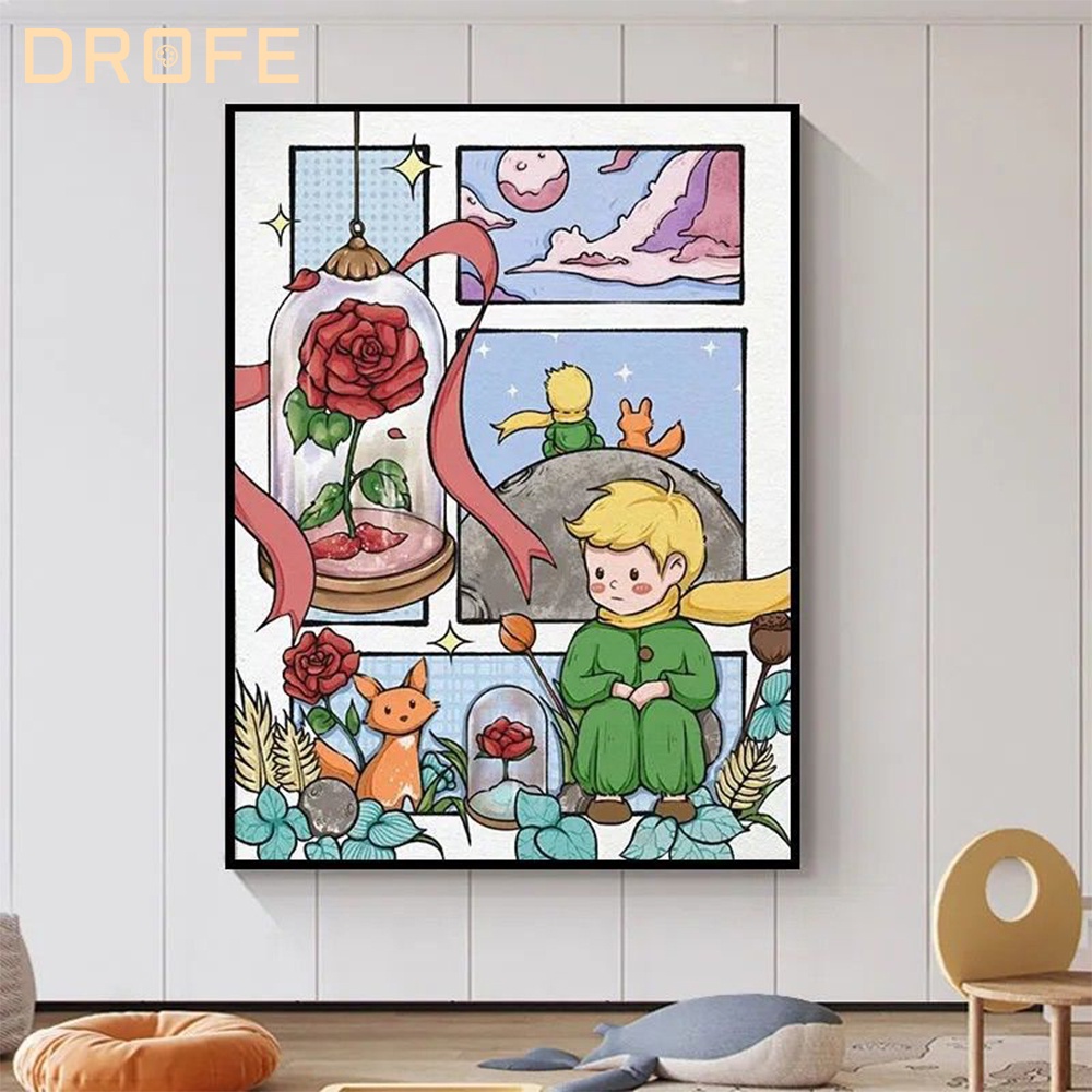 Tranh Vẽ Hoạt Hình Thủ Công 20 * 30cm / 40 * 50cm Không Khung]