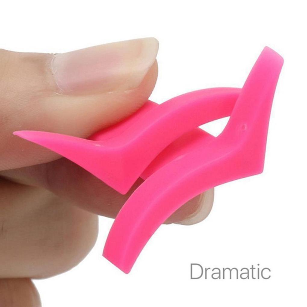 1 Cặp Khuôn Silicone Kẻ Mắt Hình Đôi Cánh Chuyên Nghiệp Dành Cho Nữ