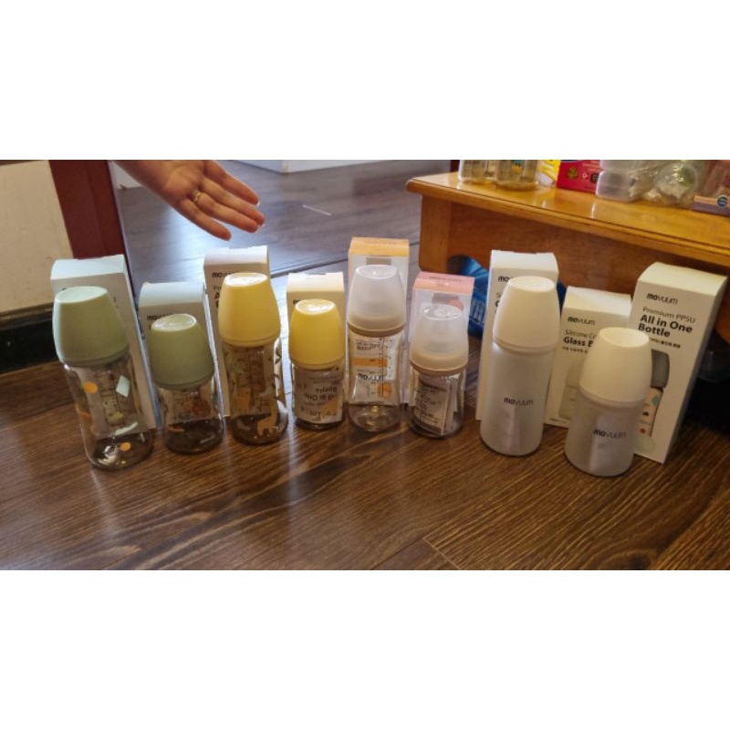 Bình sữa Moyuum Hàn Quốc cổ rộng đủ 4 loại Moyuum [Mây,lạc đà,trơn,thủy tinh]