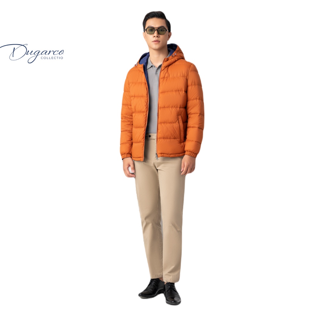 Áo khoác phao DUGARCO nam 3 lớp siêu nhẹ cao cấp tính năng trượt nước 228JK22085