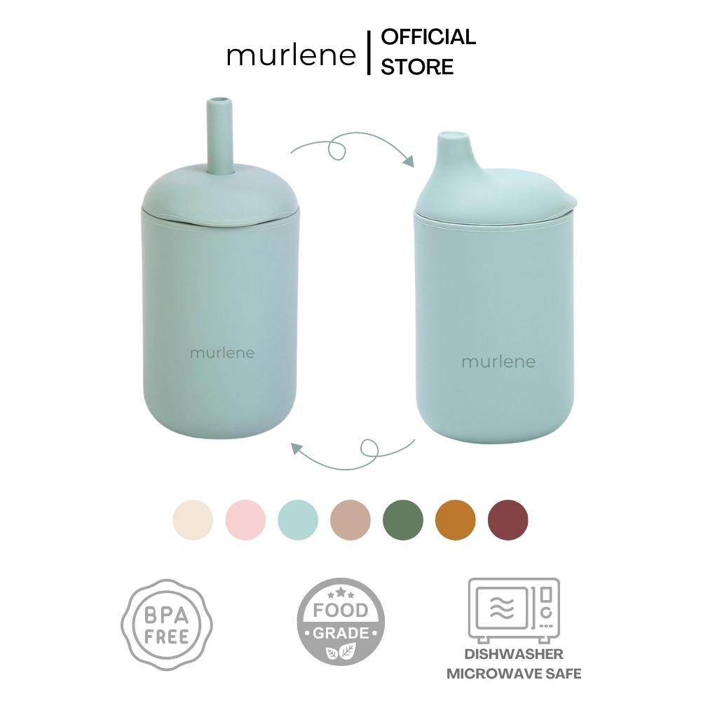 Murlene - Cốc tập uống nước 2-in-1 bằng silicone cao cấp cho bé