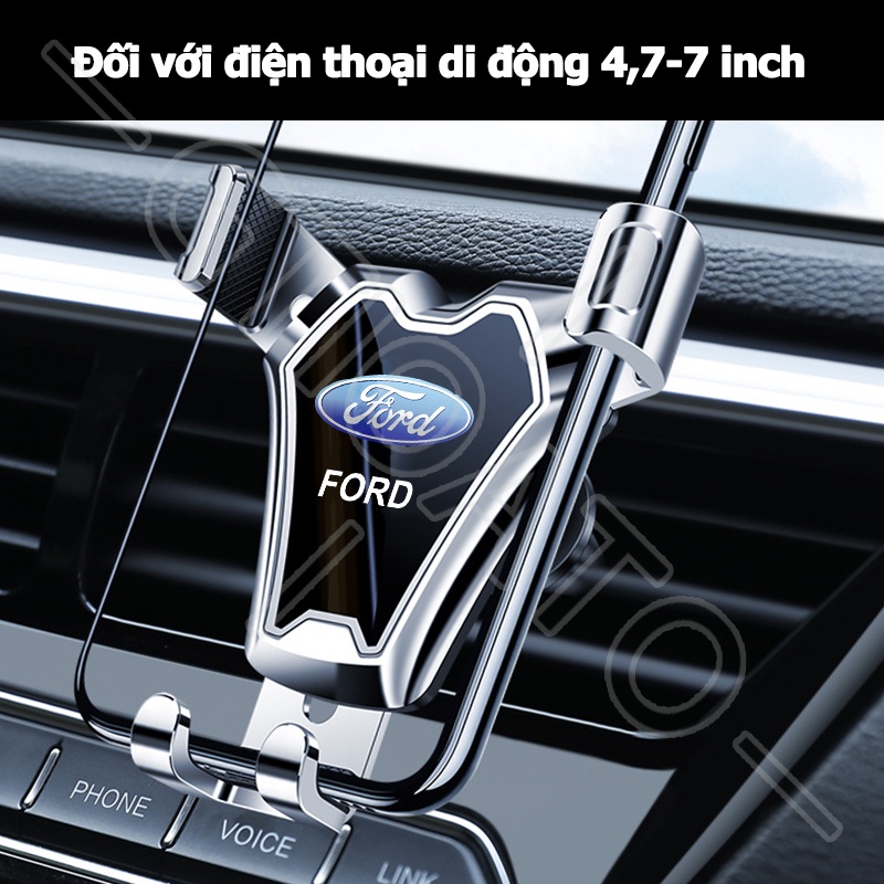 GTIOATO Giá Đỡ Điện Thoại Trên Ô Tô Giá Để ĐiệN ThoạI TrêN Ô Tô Cửa Gió Giá Đỡ ĐiệN ThoạI Oto Giá Treo ĐiệN ThoạI TrêN Ô Tô Phụ KiệN Ô Tô Cho Ford Ranger Focus Everest Transit Fiesta Ecosport Mustang Raptor Explorer Bronco