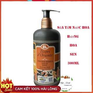 Sữa tắm xích, sữa tắm nước hoa hương hoa sen tesori d'oriente_300 ml