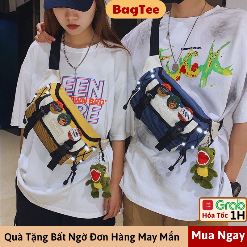 Túi đeo chéo nam nữ đeo ngực unisex ulzzang dùng đeo hông đi chơi đi học,du lịch đi làm cho học sinh hàn quốc FUGUIBAG