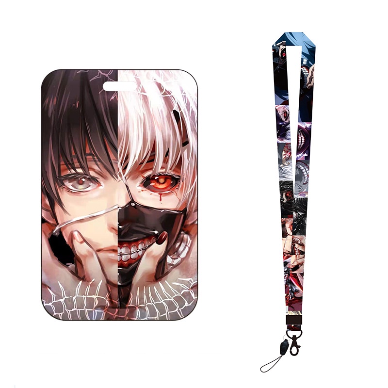 Vỏ Silicon Đựng Thẻ ID Và Dây Đeo Tùy Chỉnh Họa Tiết Hoạt Hình Tokyo Ghoul