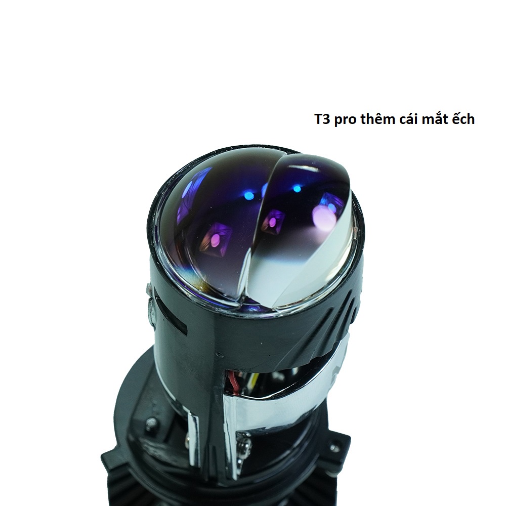 Đèn led bi cầu mini T3 siêu sáng chân H4