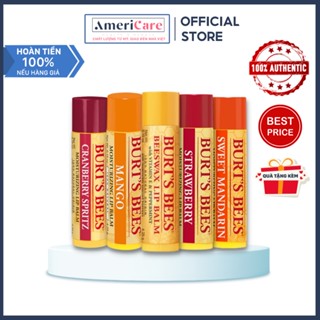 Son Dưỡng Môi Burt Bees (Americarevn - Moisturizing Lip Balm dưỡng môi, son dưỡng không màu- Đủ Mùi- Bill Mỹ)