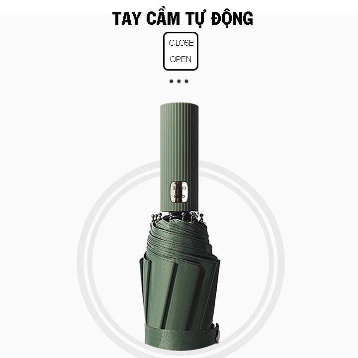 Ô Che Nắng Đi Mưa 12 Nan Cao Cấp Mở Tự Động Gấp Gọn Cầm Tay Chống Thấm Chống Tia UV Tốt 88334 Siêu Thị Giá Rẻ VP88