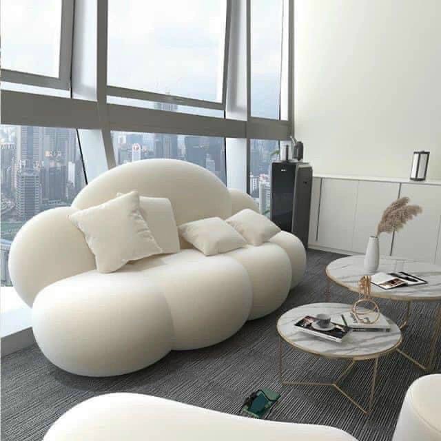 Ghế Sofa Decoe ⚡ SIÊU KHUYẾN MÃI ⚡ Sofa Hình Đám Mây Vải Nỉ Lông Cừu Cực Xinh