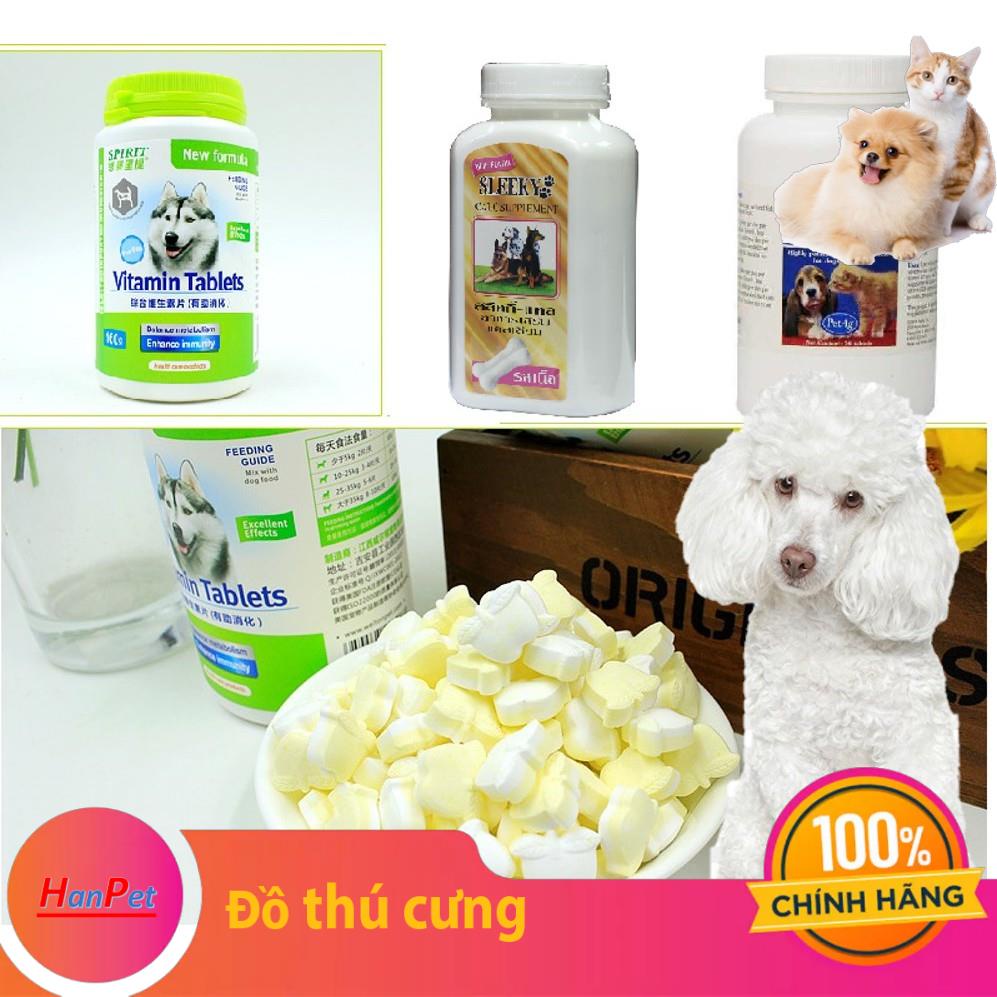 Hanpet.GV- {Deal 1k} Lẻ 1 Viên dưỡng chất canxi cho chó mèo (5 loại) chắc xương dưỡng lông và cho thú cưng biếng ăn