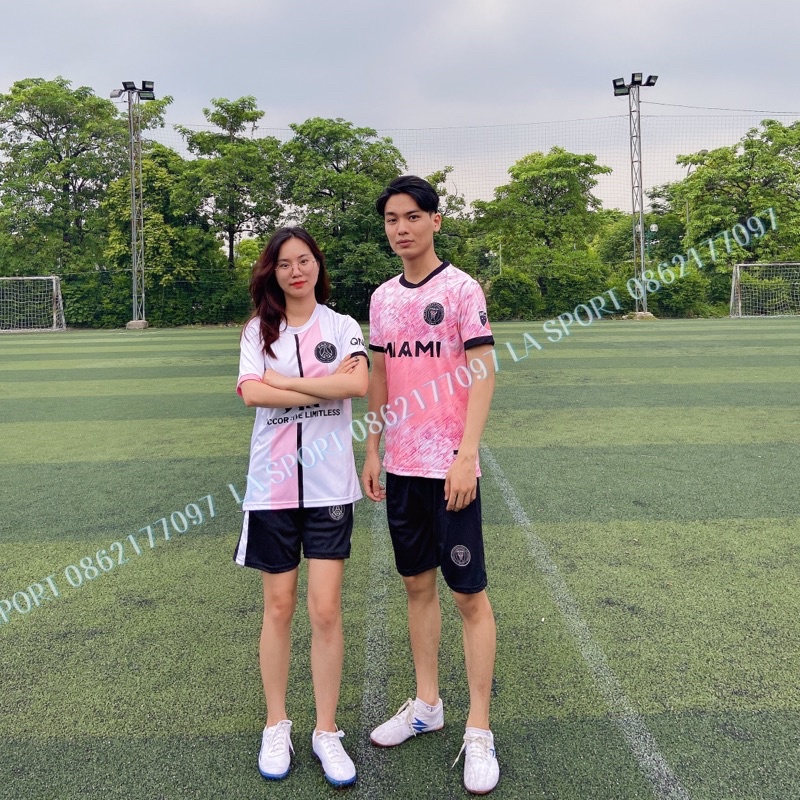 ⚡️Bộ Quần Áo Đá Banh MIAMI⚡️ Vải Thun Thái - Bộ Quần Áo Bóng Đá Bởi LA SPORT (ảnh thật)