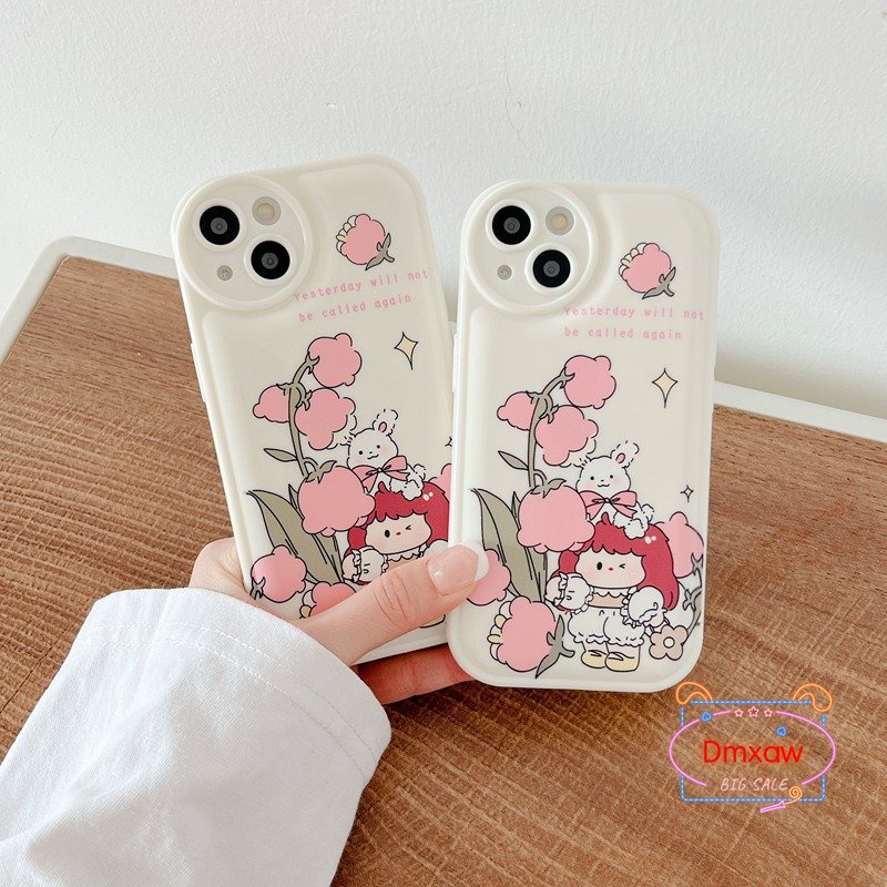 Ốp Điện Thoại Mềm Hình Cô Gái Và Thỏ Dễ Thương Cho Redmi Note 11 11T Pro 10 Pro 5G K50 K40 K30 Pro K40S K50 Ultra