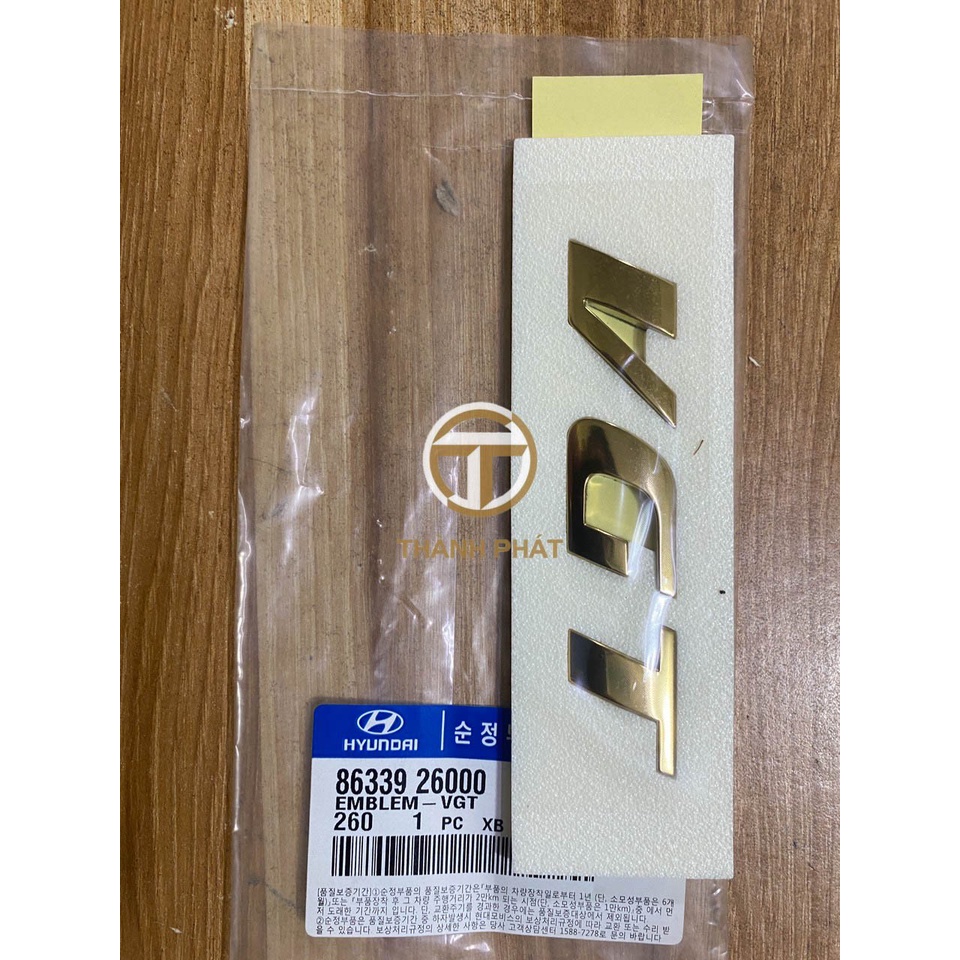 CHỮ VGT SANTAFE GOLD