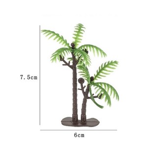 Cây dừa nhỏ trang trí bánh