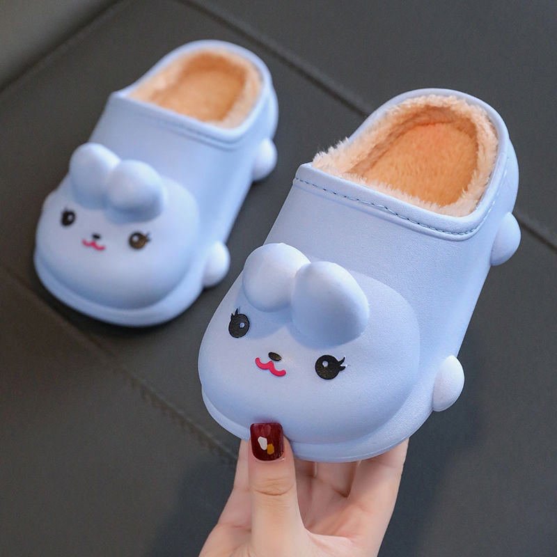 Giày Cotton Chống Trượt Không Thấm Nước Giữ Ấm Hình Thỏ Dễ Thương Phong Cách Mới 2022 Cho Mẹ Và Bé