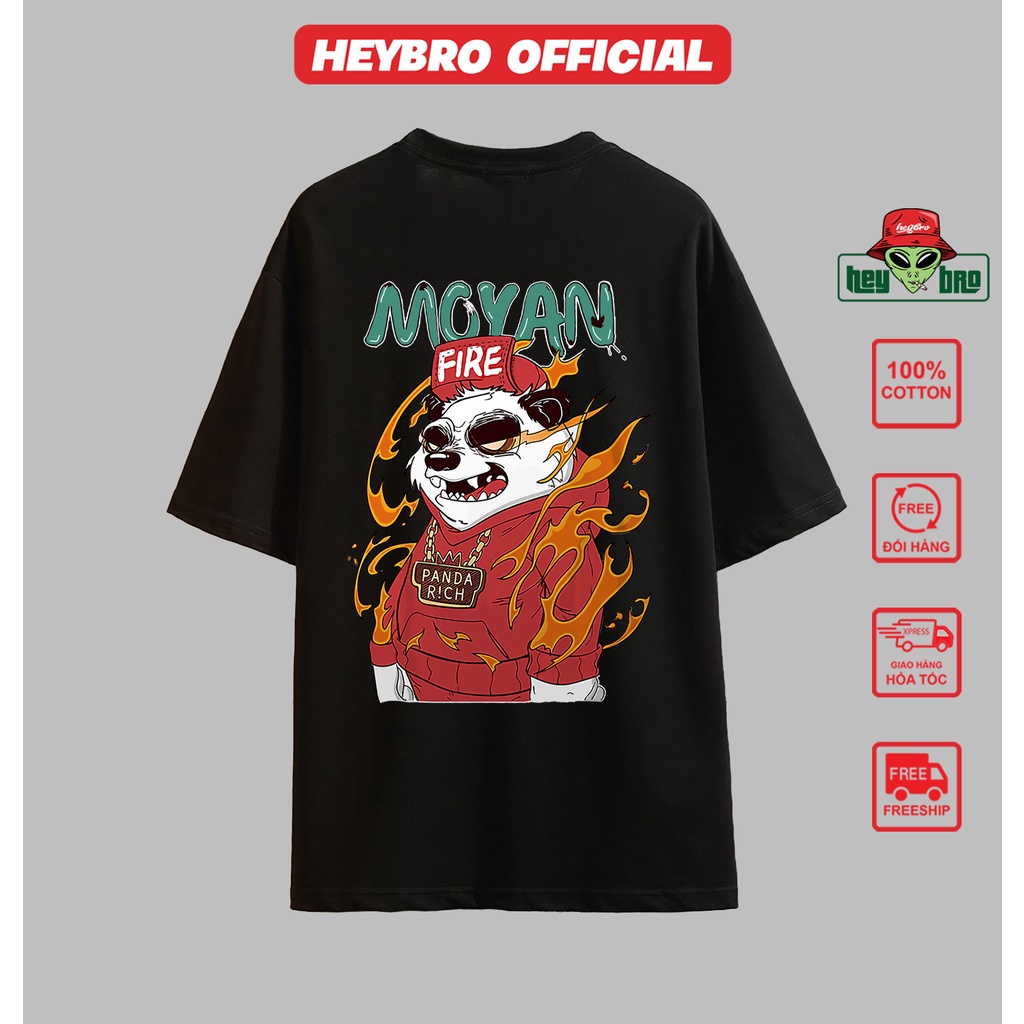 Áo thun unisex nam nữ tay lỡ form rộng Local Brand HEYBRO thế hệ genz MOYAN