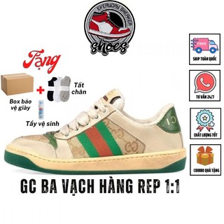 Giày GC sơn tùng phiên bản SC, sneaker nam nữ GC 3 vạch full size, full phụ kiện có BOX bảo vệ giày