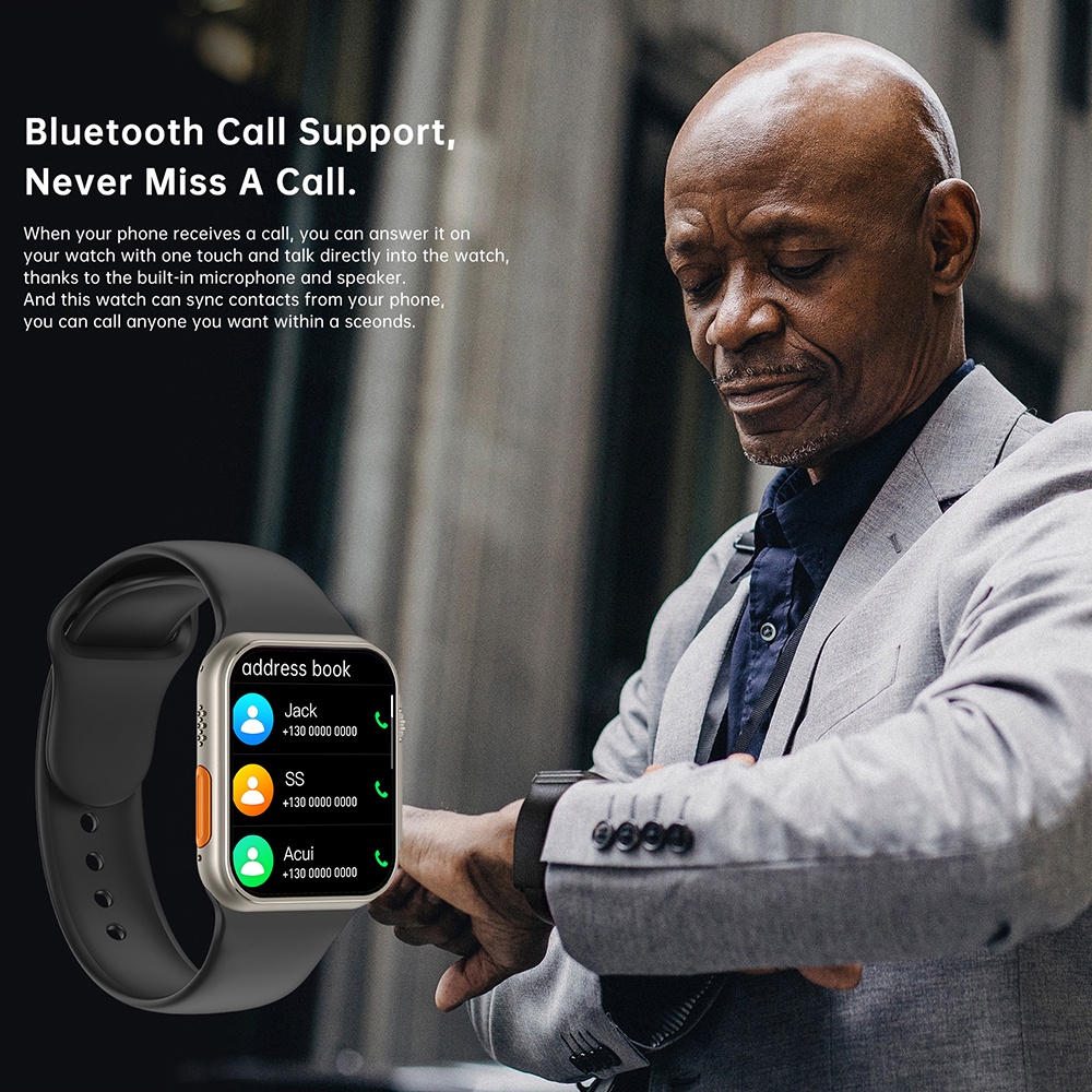 Đồng Hồ Thông Minh 2022 IWO 49mm ultra 8 NFC 8 Bluetooth Gọi Điện 2.02inch 380Mah PK H10 ultra MT8 ultra