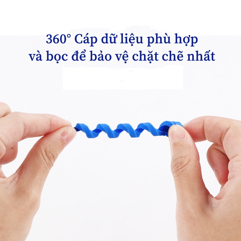 Dây Lò Xo Bọc Bảo Vệ Đầu Dây Cáp, Bảo Vệ Cáp Sạc, Dây Quấn Cáp Sạc Đễ Thương.