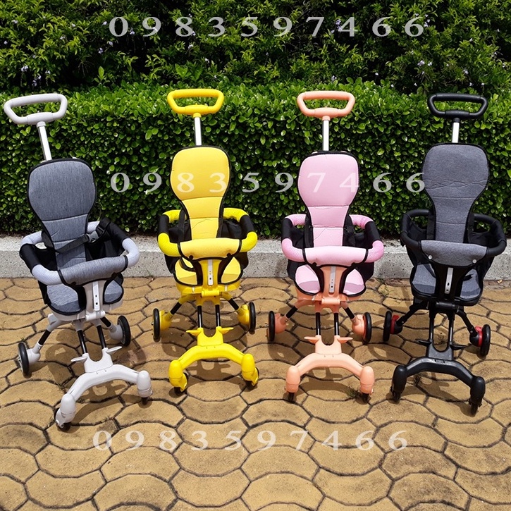 [LOẠI 1 DÀY] Xe đẩy gấp gọn em bé đi du lịch siêu gọn nhẹ, xe đẩy 2 chiều