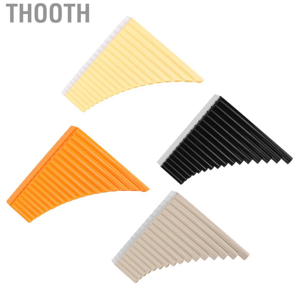 Thooth Pan Flute 16 Pipes Wind Instrument with Cardboard Carrying Bag for Beginners Teaching Staff Adults