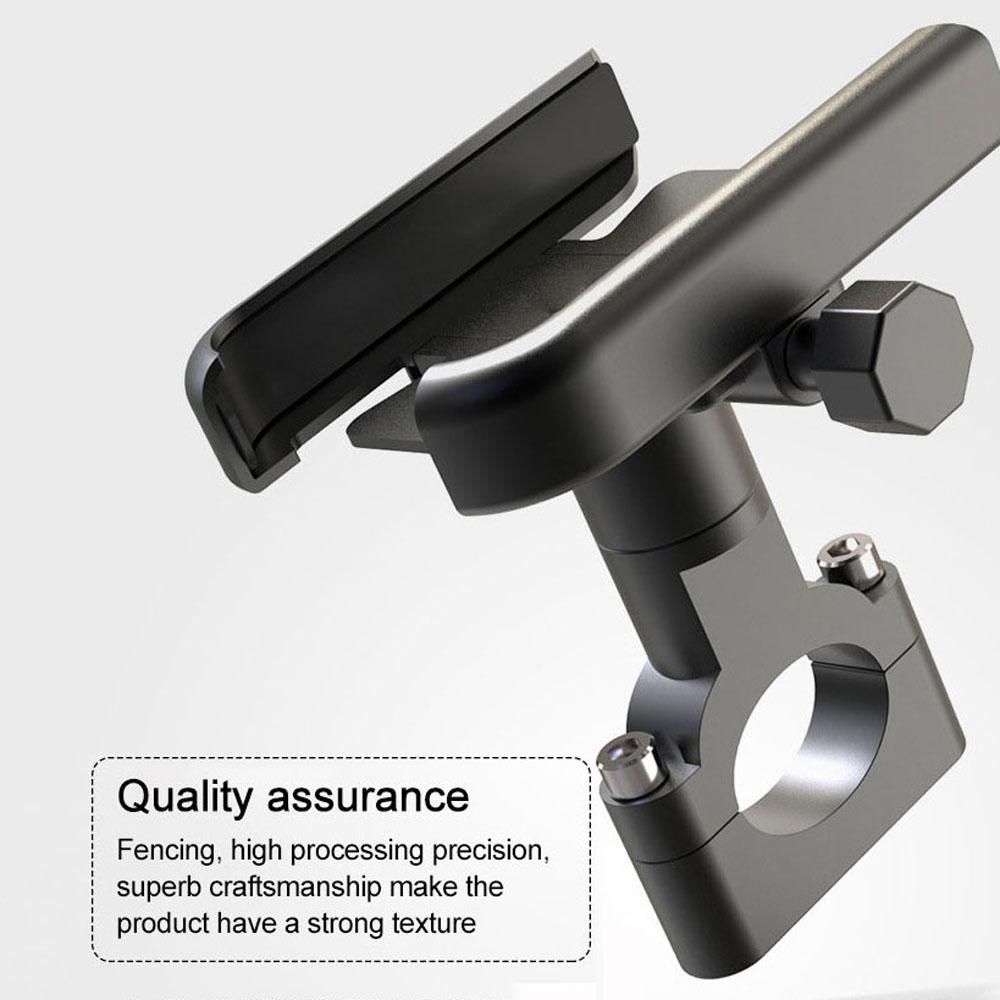 Giá Đỡ Điện Thoại Bằng Hợp Kim Nhôm Chống Rung Lắc Gắn Tay Lái Xe Đạp