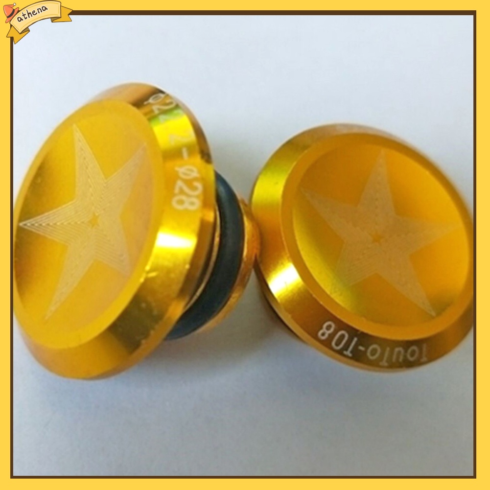 Bộ 2 Nút Bịt Đầu Tay Nắm Xe Đạp Leo Núi Bằng Hợp Kim Nhôm