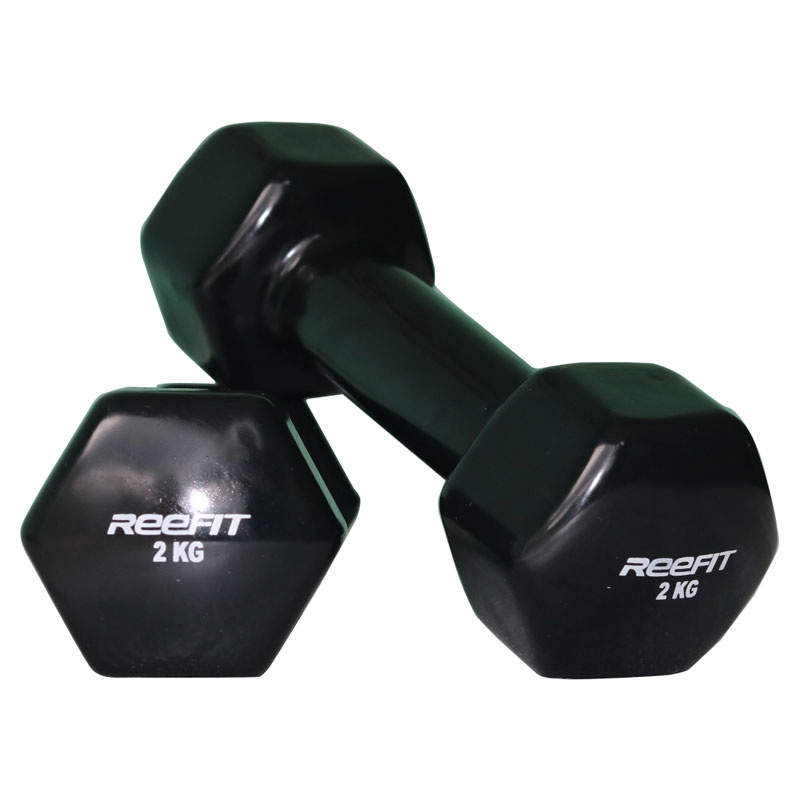Bộ 2 Tạ Tay Cao Su 2kg Reefit Cao Su Trơn Lõi Thép Cao Cấp