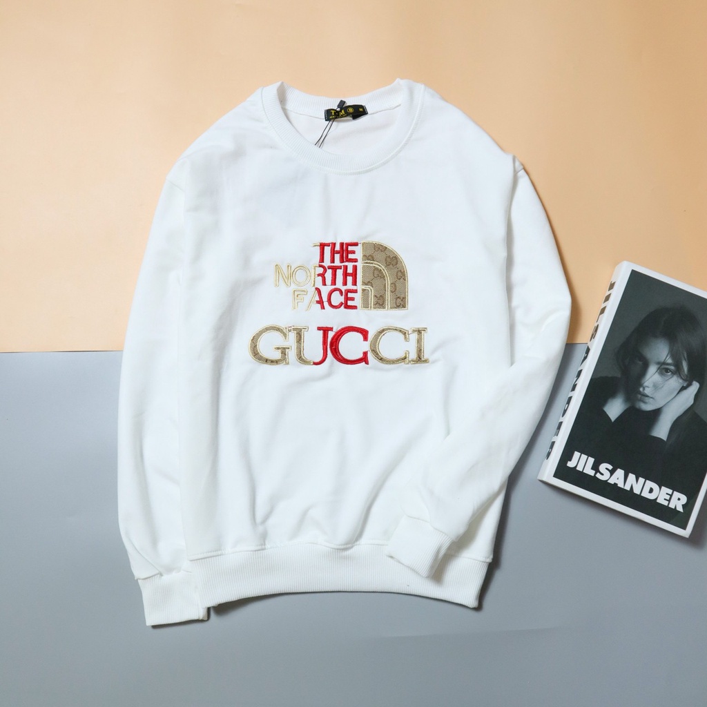 áo thun tay dài nam nữ, áo thun nỉ, áo sweater mùa thu đông, trang trí hình thêu sắc nét, vải nỉ da cá [ảnh thật+video]