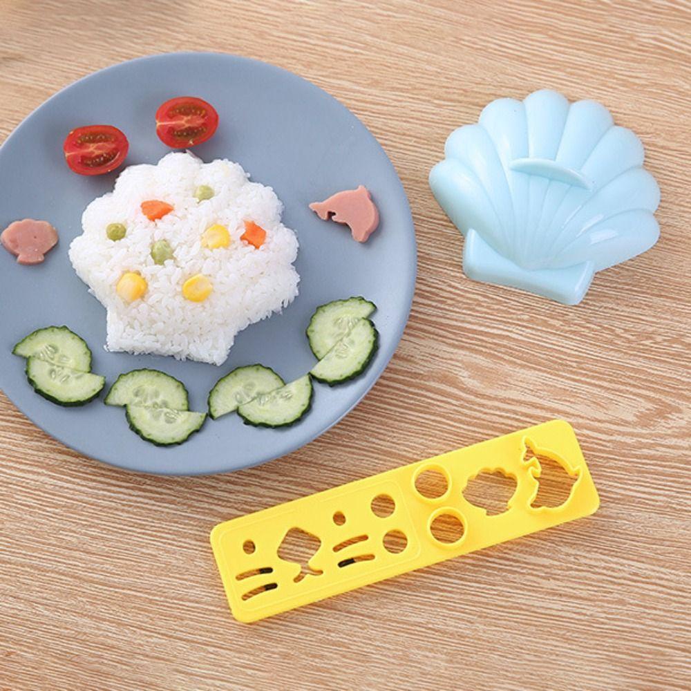 JARRED 1 Khuôn Làm Sushi Chống Dính Hình Cua Biển Dễ Thương DIY