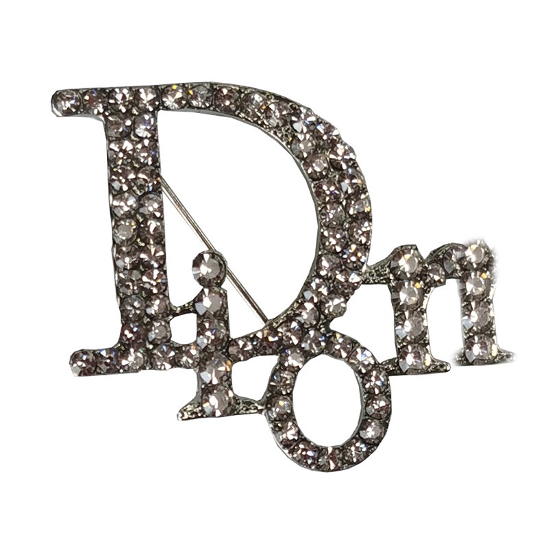 Ghim Cài Áo Hình Chữ Đính Kim Cương Giả Phong Cách Thời Trang Mới