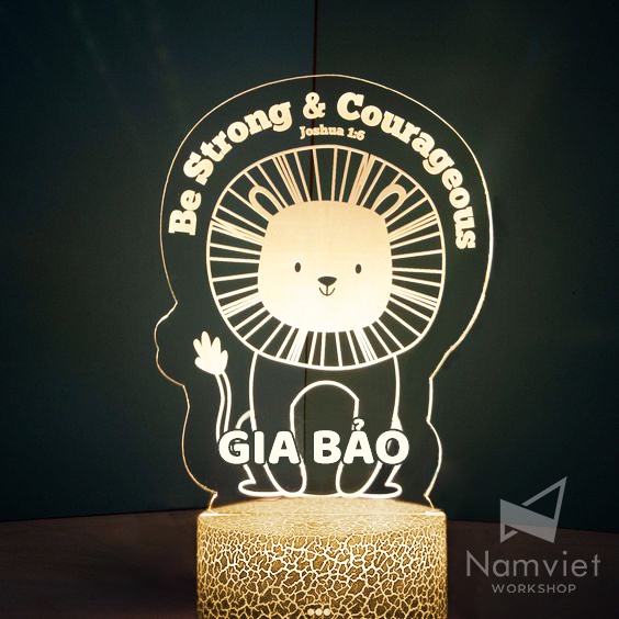 Đèn ngủ 🔥LED 3D🔥 trẻ em_khắc tên theo yêu cầu