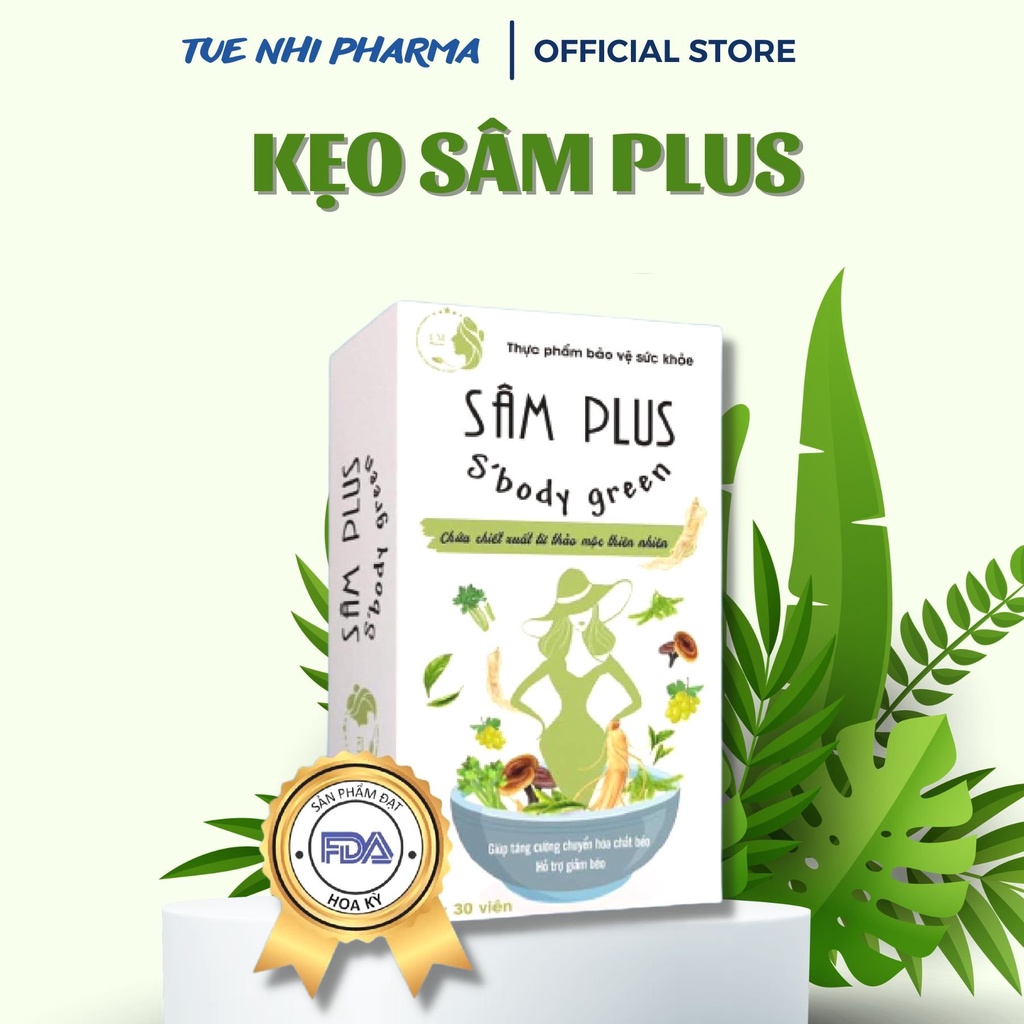 Kẹo Giảm Cân Sâm Plus S'BODY GREEN - Giảm Béo Bụng, Giảm Cân An Toàn Hiệu Quả