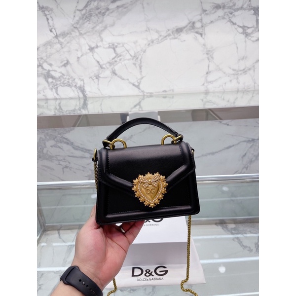 Túi đeo chéo D&G- Dolce&Gabbana- da thật cao cấp Hong Kong order new fullbox