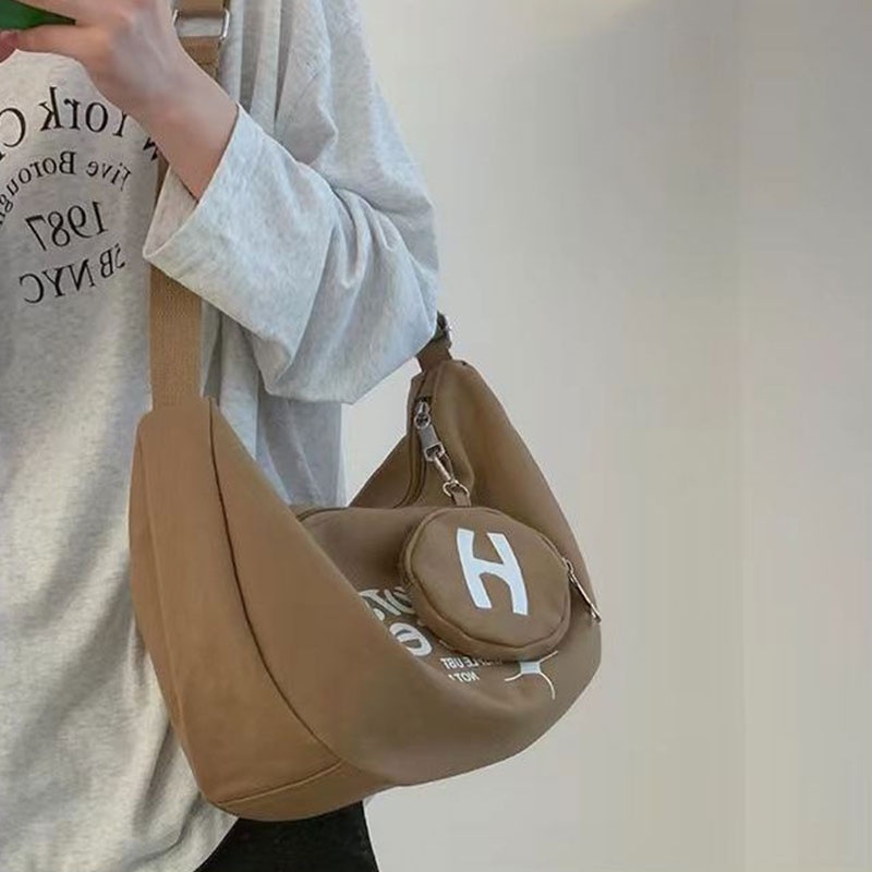 Túi Vải canvas Đeo Chéo Sức Chứa Lớn Phong Cách Hàn Quốc Thời Trang Mùa Hè Mới Cho Nữ