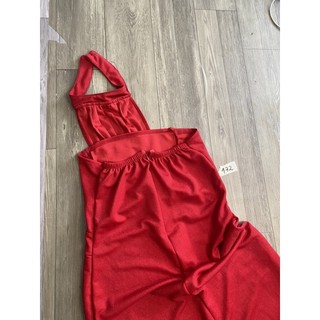 2hand đầm thun đỏ 172