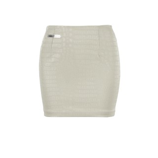 Váy nữ Bad Habits FAUX Leather Mini Skirt - White - Local Brand Chính Hãng