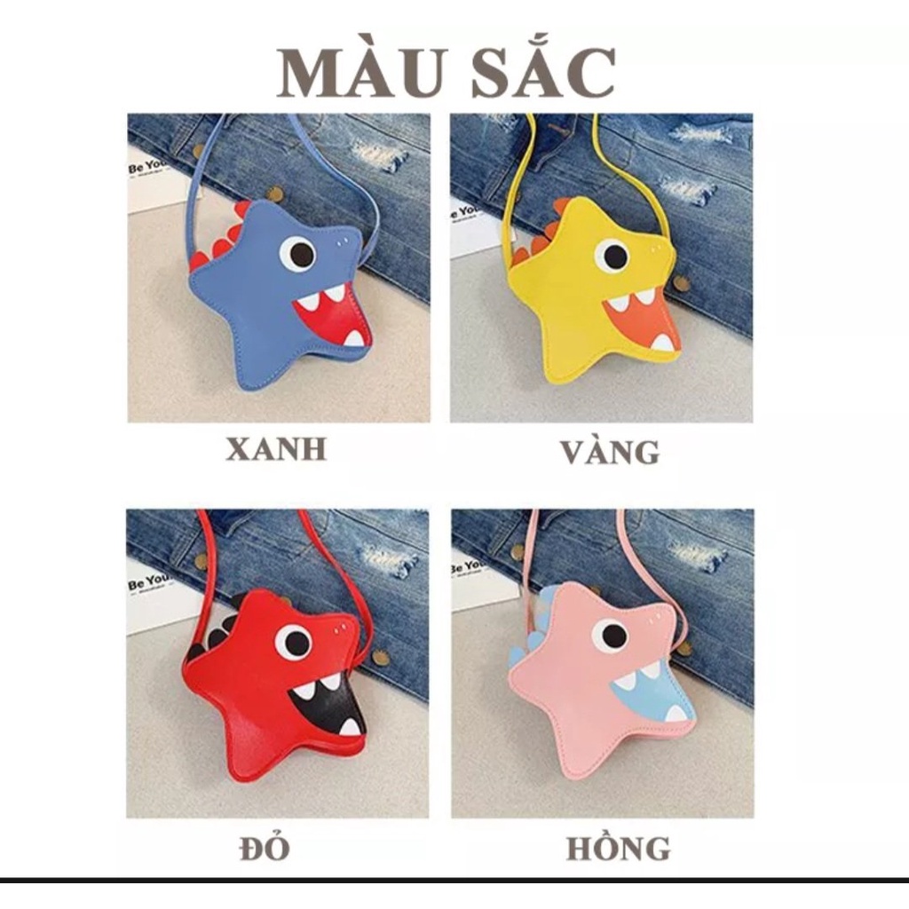 Túi đeo chéo cao cap hình ngôi sao cho bé chất da PU- KAKA247