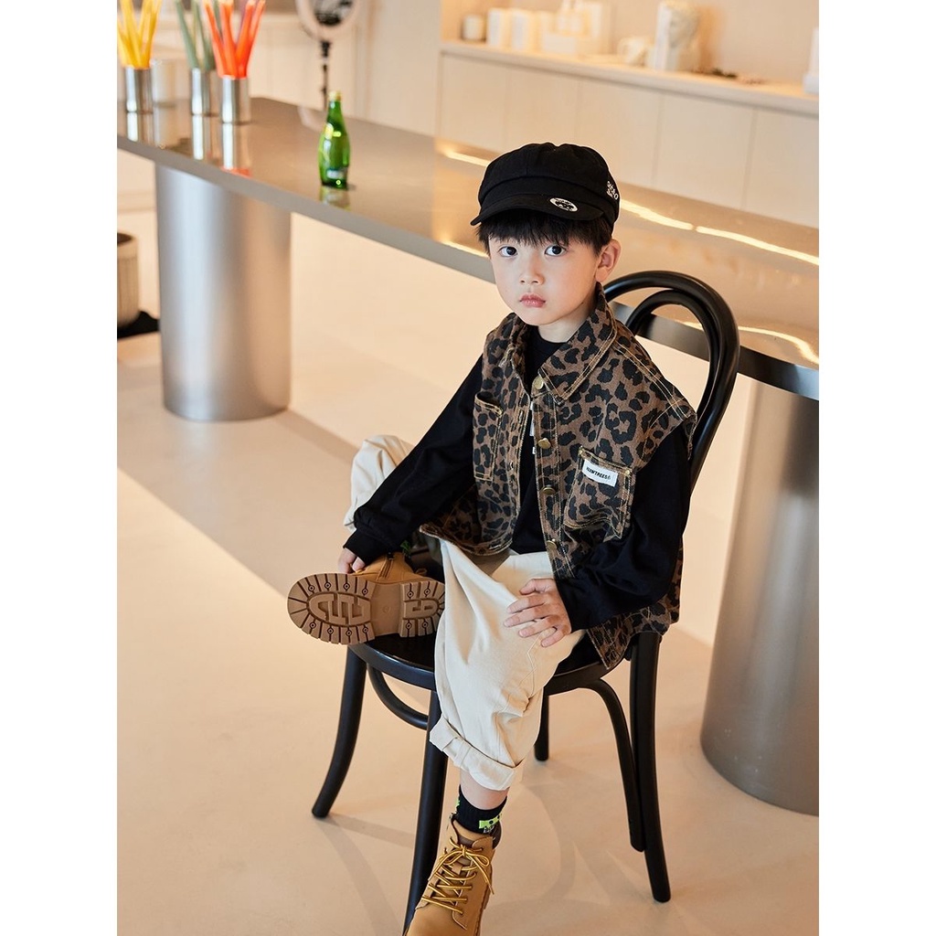 Áo Không Tay Thiết Kế Mới Thời Trang Mùa Xuân Thu Dành Cho Bé Trai