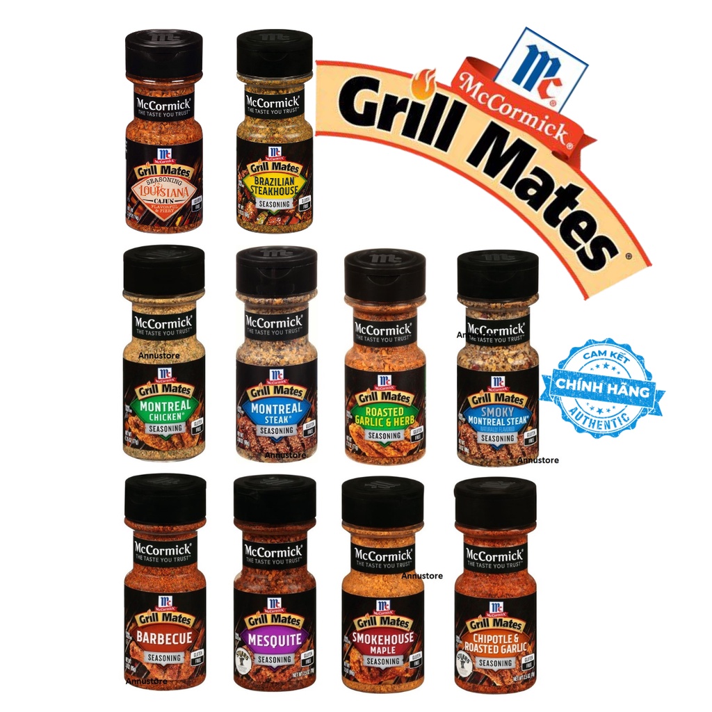 Gia vị ăn kiêng low carb 0 calo McCormick Grill Mates