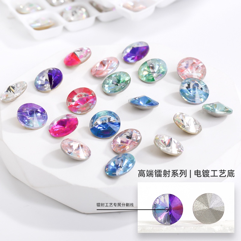 Mới Mũi Khoan Vệ Tinh K9 Đính Đá Trang Trí Móng Tay DIY 10pcs