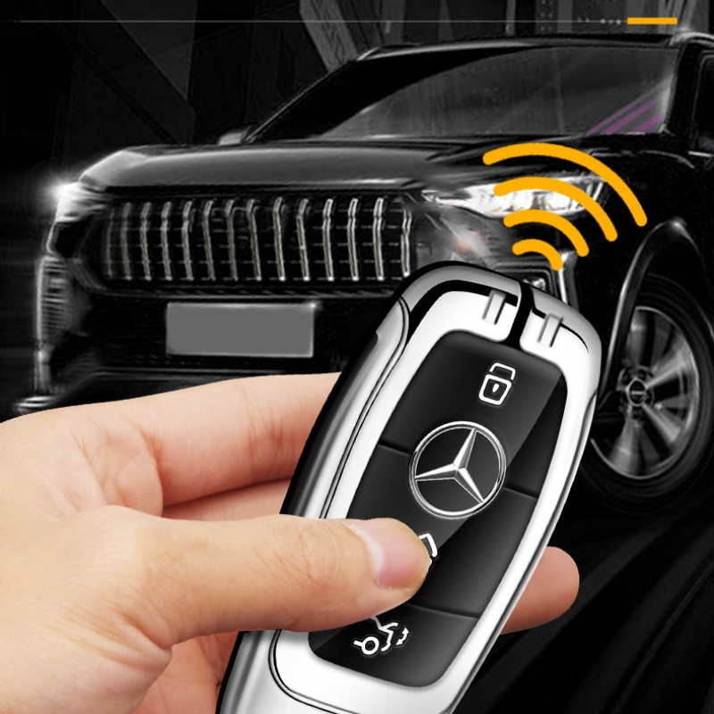 Phù Hợp Bao Da Bọc Chìa Khóa Xe Hơi Mercedes-Benz E-Class E300l C260l Gla C200l E260 GLC Ốp