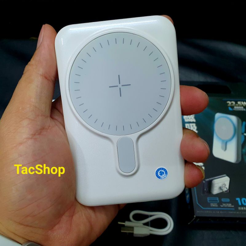 Pin dự phòng không dây từ tính Remax RPP-85 10000mAh hỗ trợ sạc magsafe 15W , sạc nhanh PD 20W QC 22.5W Chính Hãng