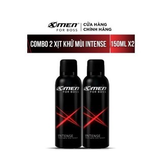 Combo 2 chai Xịt khử mùi X-Men for Boss Intense 150ml/chai