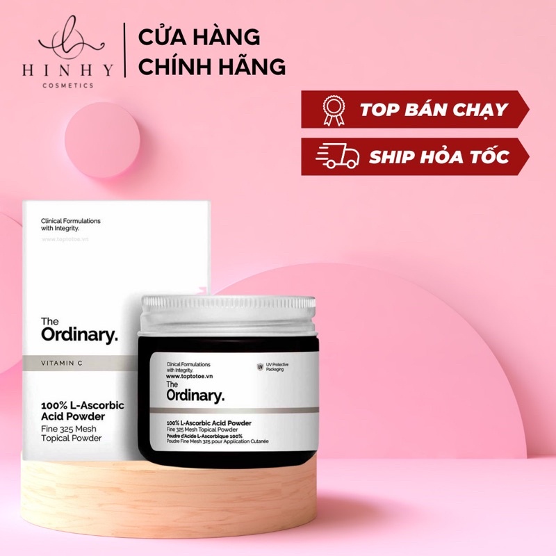 Bột TO Vitamin C 100% L-Ascorbic Acid Powder 20g