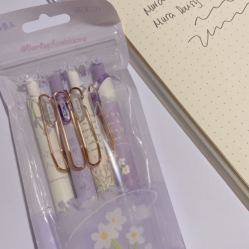 Bút bi gel MURA ngòi 0.5mm DAISY🌼