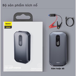 Bộ kích nổ ô tô - bộ kích nổ xe hơi - cứu hộ ô tô - baseus crjs03 kiêm sạc dự phòng- phân phối phụ kiện xe 24h