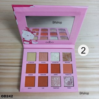 [Date 04/25 - ODBO] Bảng Phấn Mắt Odbo Pink Memory OD242 Gồm 12 ô Màu Lì Và Ánh Nhũ - Thái Lan